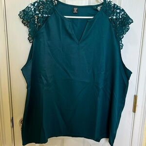 SHEIN 2XL dark Teal beautiful blouse. See all photos.
